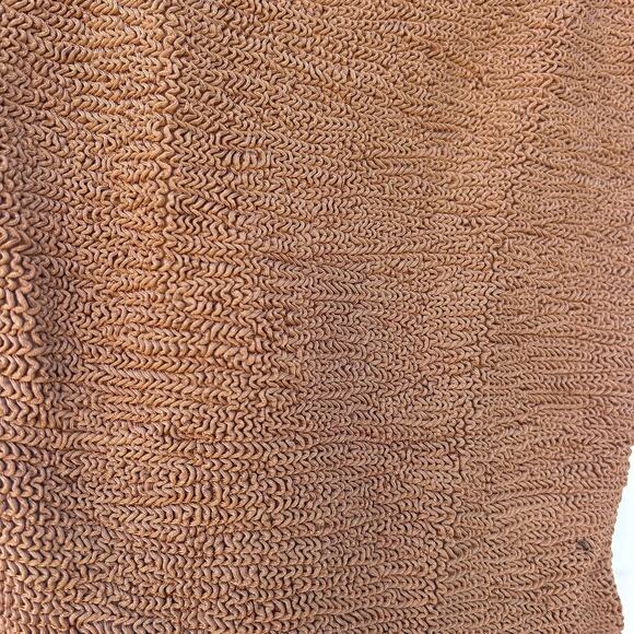 Hunza G Domino One Piece Tortoiseshell Rings Nude Metallic Coco Crinkle Tan - Picture 7 of 9